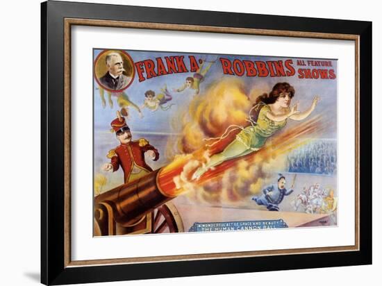 Frank Robbins Circus-null-Framed Giclee Print