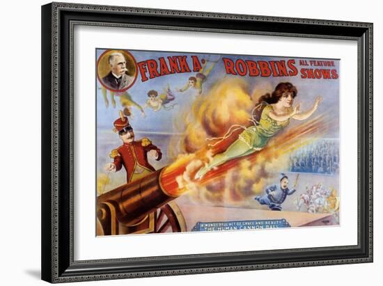 Frank Robbins Circus-null-Framed Giclee Print