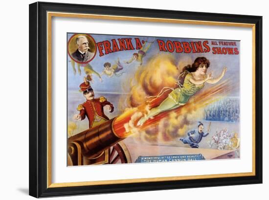 Frank Robbins Circus-null-Framed Giclee Print