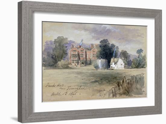 Frank's Hall Near Farningham, 1846-John Gilbert-Framed Giclee Print