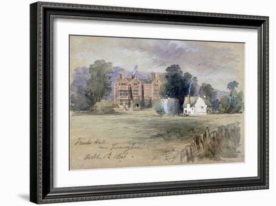 Frank's Hall Near Farningham, 1846-John Gilbert-Framed Giclee Print