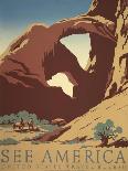 Wild Life; The National Parks Preserve All Life, ca. 1936-1940-Frank S. Nicholson-Stretched Canvas
