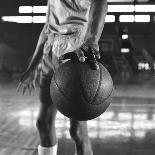 Basketball Held by Player Wilt Chamberlain, 1956-Frank Scherschel-Photographic Print