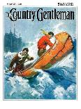 "Canoeing Through Rapids," Country Gentleman Cover, March 1, 1930-Frank Schoonover-Giclee Print