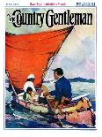 "Canoeing Through Rapids," Country Gentleman Cover, March 1, 1930-Frank Schoonover-Framed Giclee Print