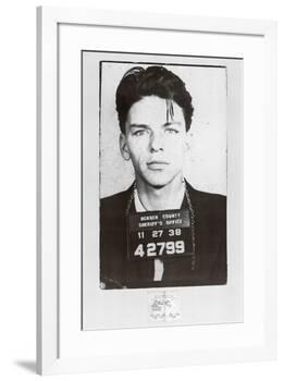 Frank Sinatra-Mugshot-null-Framed Art Print