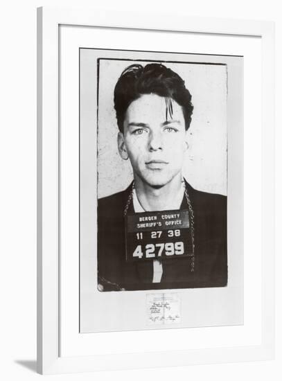 Frank Sinatra-Mugshot-null-Framed Art Print