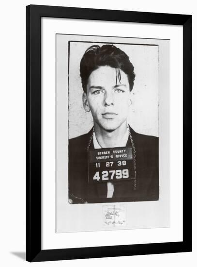 Frank Sinatra-Mugshot-null-Framed Art Print