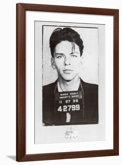 Frank Sinatra-Mugshot-null-Framed Art Print