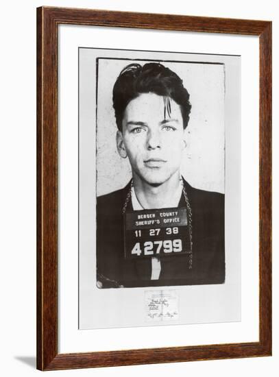 Frank Sinatra-Mugshot-null-Framed Art Print