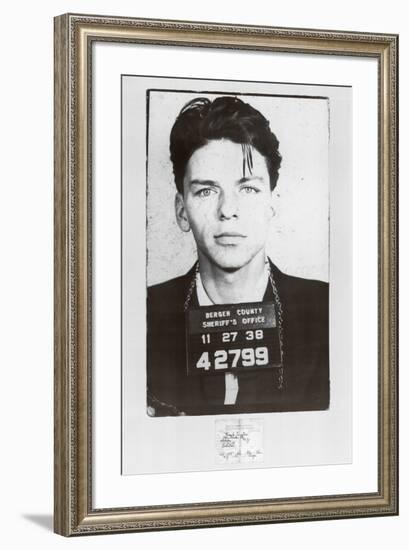 Frank Sinatra-Mugshot-null-Framed Art Print