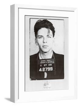 Frank Sinatra-Mugshot-null-Framed Art Print