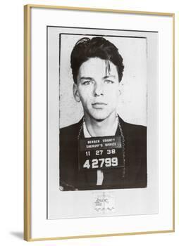 Frank Sinatra-Mugshot-null-Framed Art Print