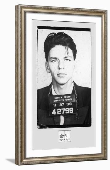 Frank Sinatra � Mugshot-Unknown-Framed Art Print