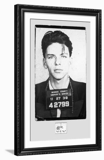 Frank Sinatra � Mugshot-Unknown-Framed Art Print