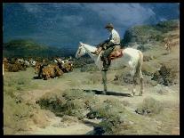 The Mountain Hunt, 1917-Frank Tenney Johnson-Giclee Print