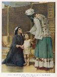 Hannah Wife of Elkanah Takes Her Young Son Samuel to the Temple at Shiloh-Frank W.w. Topham-Photographic Print