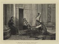 Hannah Wife of Elkanah Takes Her Young Son Samuel to the Temple at Shiloh-Frank W.w. Topham-Framed Photographic Print