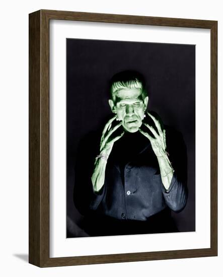 Frankenstein, Boris Karloff, 1931-null-Framed Photo