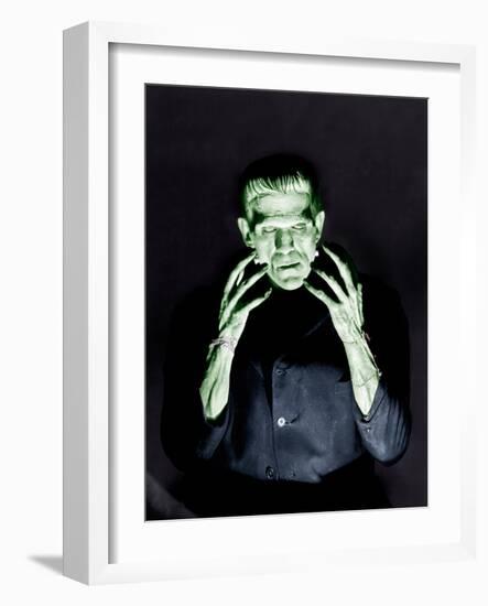 Frankenstein, Boris Karloff, 1931-null-Framed Photo