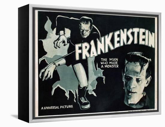 Frankenstein, Boris Karloff, 1931-null-Framed Stretched Canvas