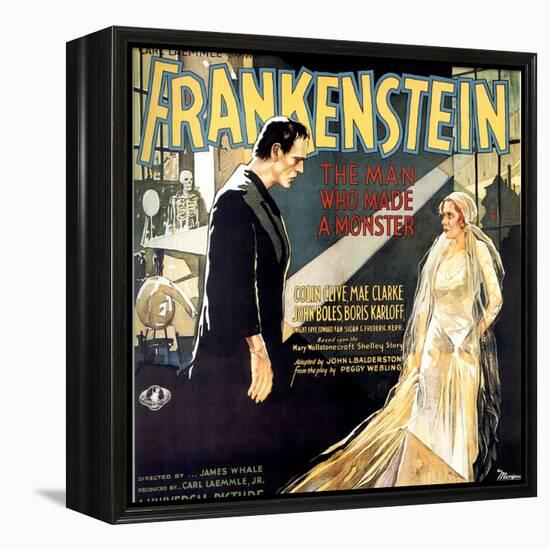 Frankenstein, Boris Karloff, Mae Clarke, 1931-null-Framed Stretched Canvas