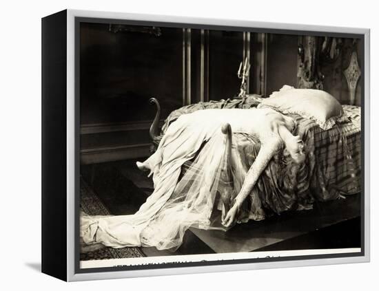 Frankenstein, Mae Clarke on lobbycard, 1931-null-Framed Stretched Canvas