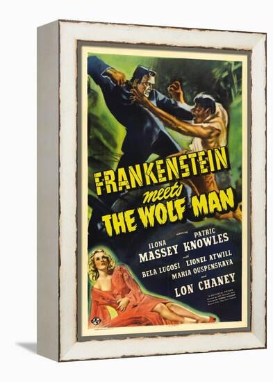 Frankenstein Meets the Wolf Man, 1943, Directed by Roy William Neill-null-Framed Premier Image Canvas