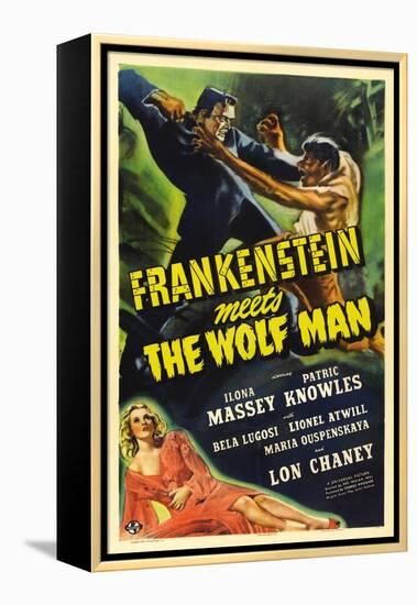 Frankenstein Meets the Wolf Man, 1943, Directed by Roy William Neill-null-Framed Premier Image Canvas