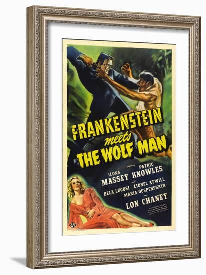 Frankenstein Meets the Wolf Man, 1943, Directed by Roy William Neill-null-Framed Premium Giclee Print