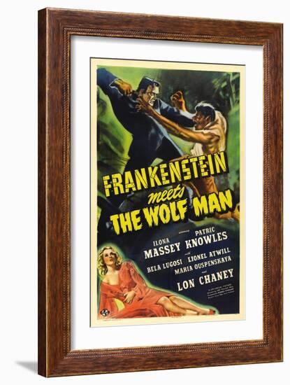 Frankenstein Meets the Wolf Man, 1943, Directed by Roy William Neill-null-Framed Giclee Print