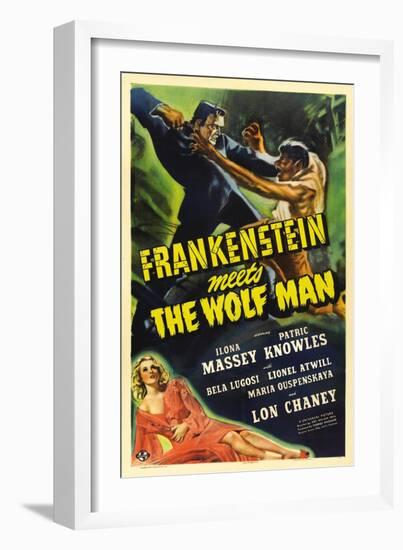 Frankenstein Meets the Wolf Man, 1943, Directed by Roy William Neill-null-Framed Giclee Print