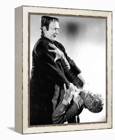 Frankenstein Meets the Wolf Man-null-Framed Stretched Canvas