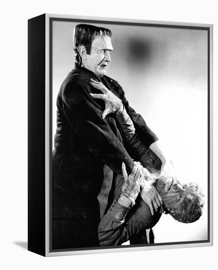 Frankenstein Meets the Wolf Man-null-Framed Stretched Canvas