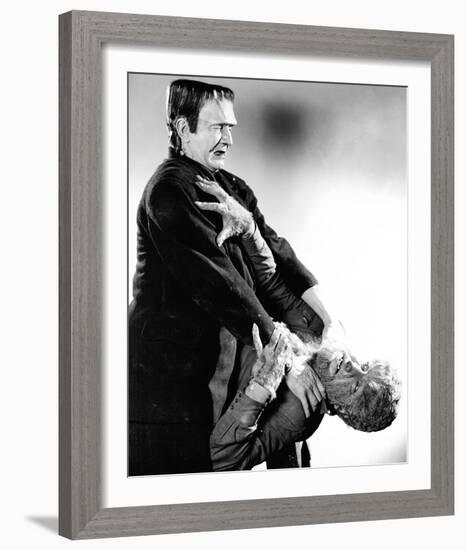 Frankenstein Meets the Wolf Man-null-Framed Photo