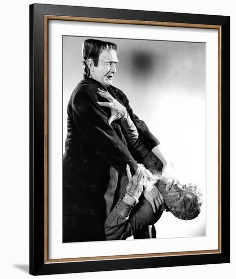 Frankenstein Meets the Wolf Man-null-Framed Photo