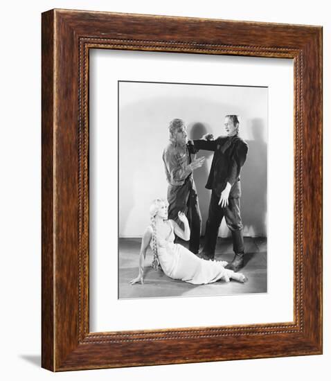 Frankenstein Meets the Wolf Man-null-Framed Photo