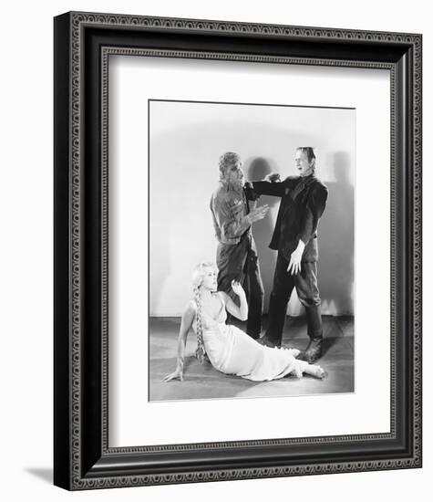 Frankenstein Meets the Wolf Man-null-Framed Photo