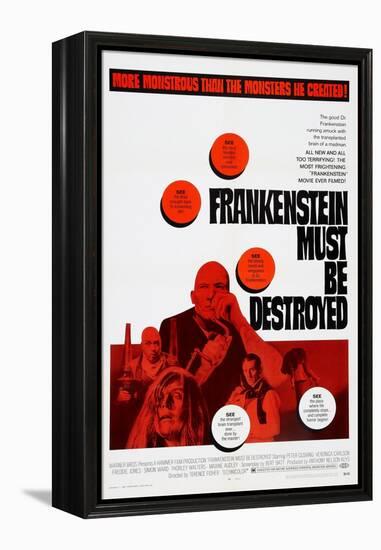 Frankenstein Must Be Destroyed, Freddie Jones, Peter Cushing, 1969-null-Framed Stretched Canvas