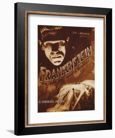 Frankenstein-null-Framed Art Print