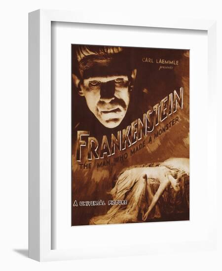 Frankenstein-null-Framed Art Print