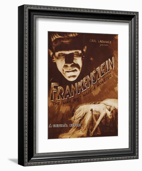 Frankenstein-null-Framed Art Print