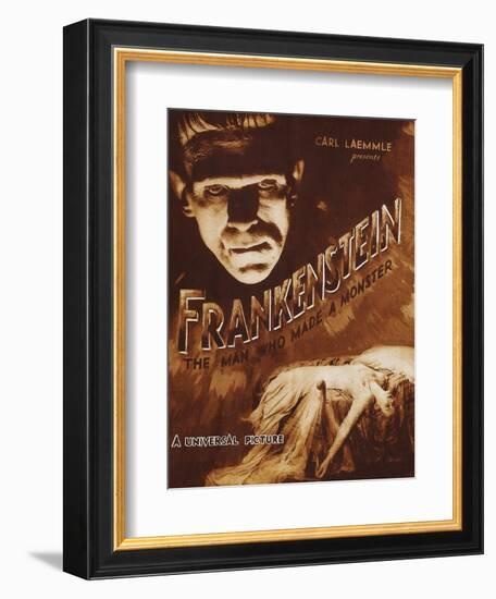 Frankenstein-null-Framed Art Print