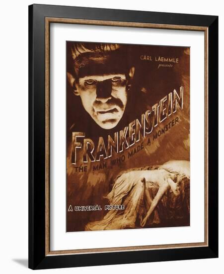 Frankenstein-null-Framed Art Print