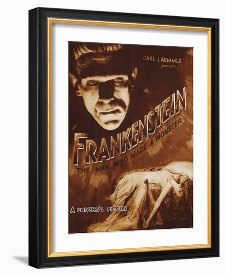 Frankenstein-null-Framed Art Print