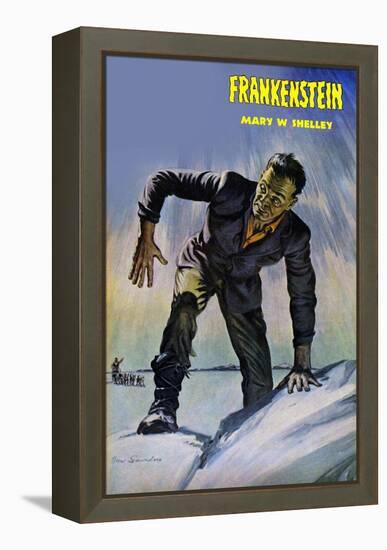 Frankenstein-null-Framed Stretched Canvas