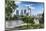 Frankfurt Am Main, Hesse, Germany, Financial District with Bank Promenade in Summer-Bernd Wittelsbach-Mounted Photographic Print