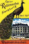 Frankfort Germany Peacock For Women's Clothes-Frankfurt-Framed Stretched Canvas