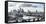 Frankfurt, Hesse, Germany, Panorama of the Frankfurt Skyline-Bernd Wittelsbach-Framed Premier Image Canvas