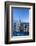 Frankfurt on the Main, Hesse, Germany, Europe, Skyline at Dusk with View of the Commerbank-Bernd Wittelsbach-Framed Photographic Print